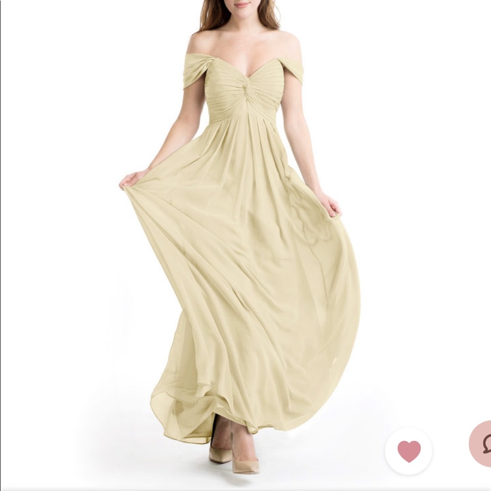 Azazie Kaitlynn bridesmaid dress Champagne A10